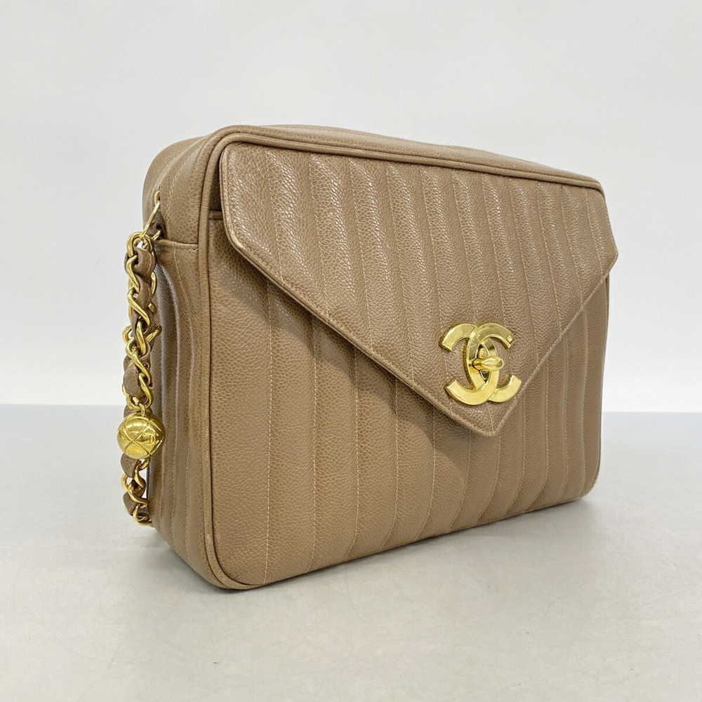 Chanel Mademoiselle Chain Shoulder Bag, Large Coco Design, Caviar Skin, Light... - Picture 2 of 10